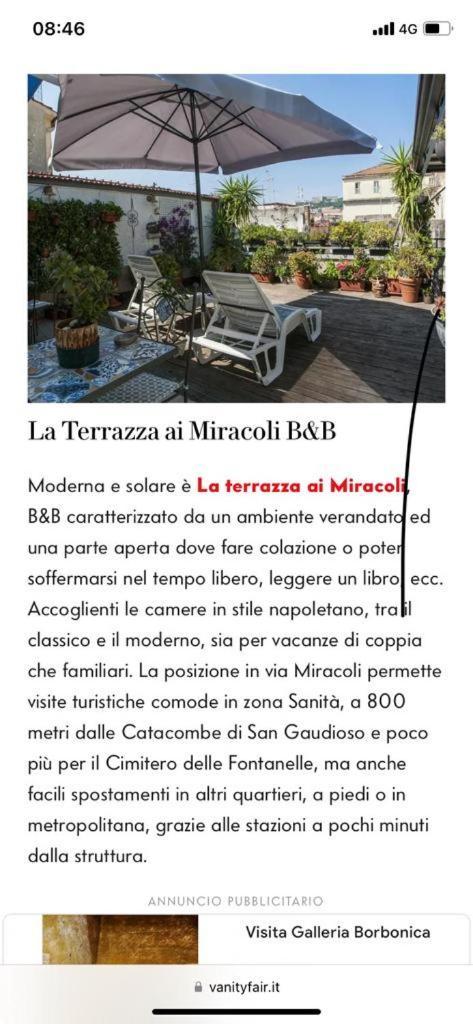 Bed & Breakfast La Terrazza Ai Miracoli